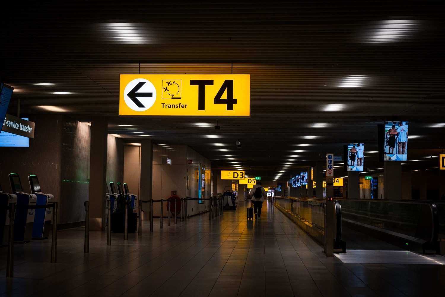 Transfer Area At The Airport