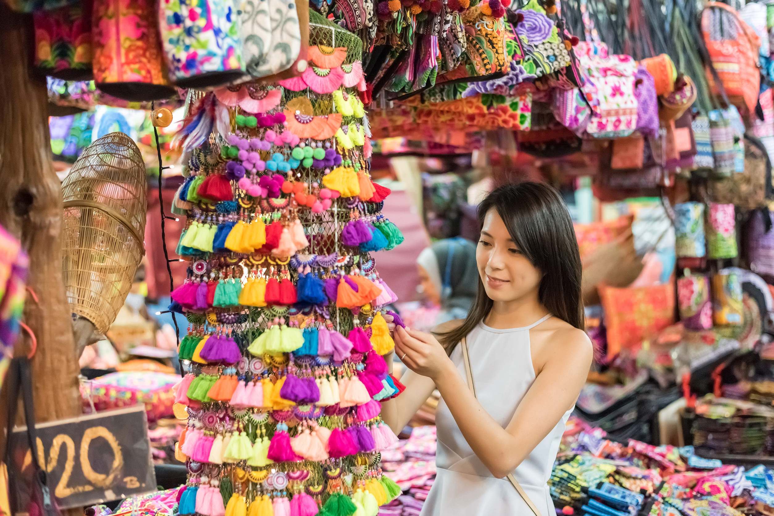 Woman Shopping At Chatuchak Weekend Market
